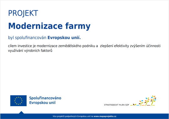 Projekt modernizace farmy