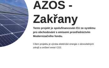 Realizace projektu FVE AZOS - Zakřany